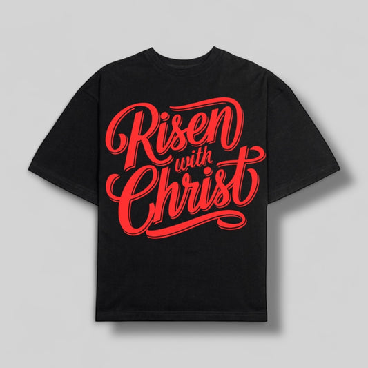 Playera OVERSIZE “RISEN WITH CHRIST