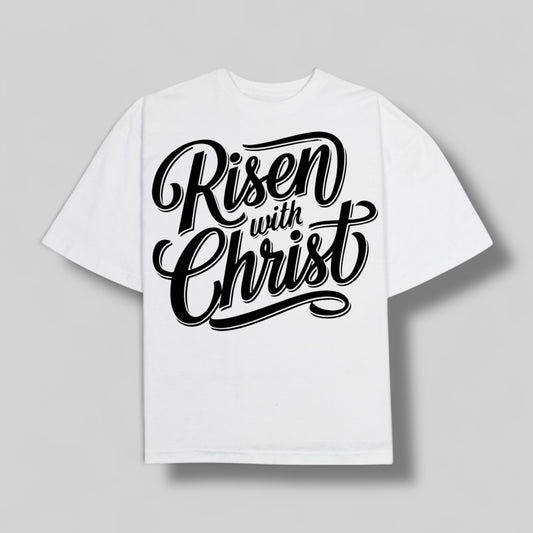 Playera OVERSIZE “RISEN WITH CHRIST