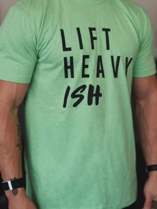 LIME GREEN LIFT HEAVY ISH T-SHIRT 2POOD