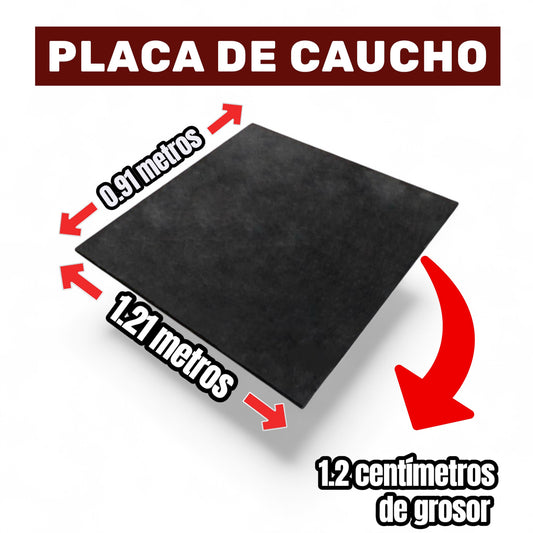 PLACA DE CAUCHO ANTI-IMPACTO
