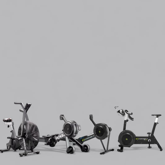 ROGUE ECHO BIKE V3.0 + ROGUE ECHO ROWER V1 + Bikeerg concept2+ RowErg concept2